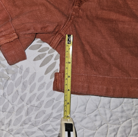 Rust distressed shorts with cuff **see pics for measurements** - Picture 5 of 5